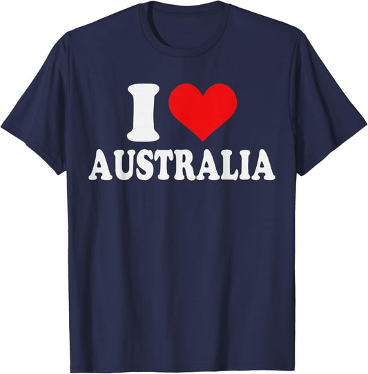 I Love Australia – I Heart Australia T-Shirt - T-Shirt | Navy