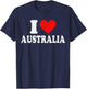 I Love Australia – I Heart Australia T-Shirt - T-Shirt | Navy