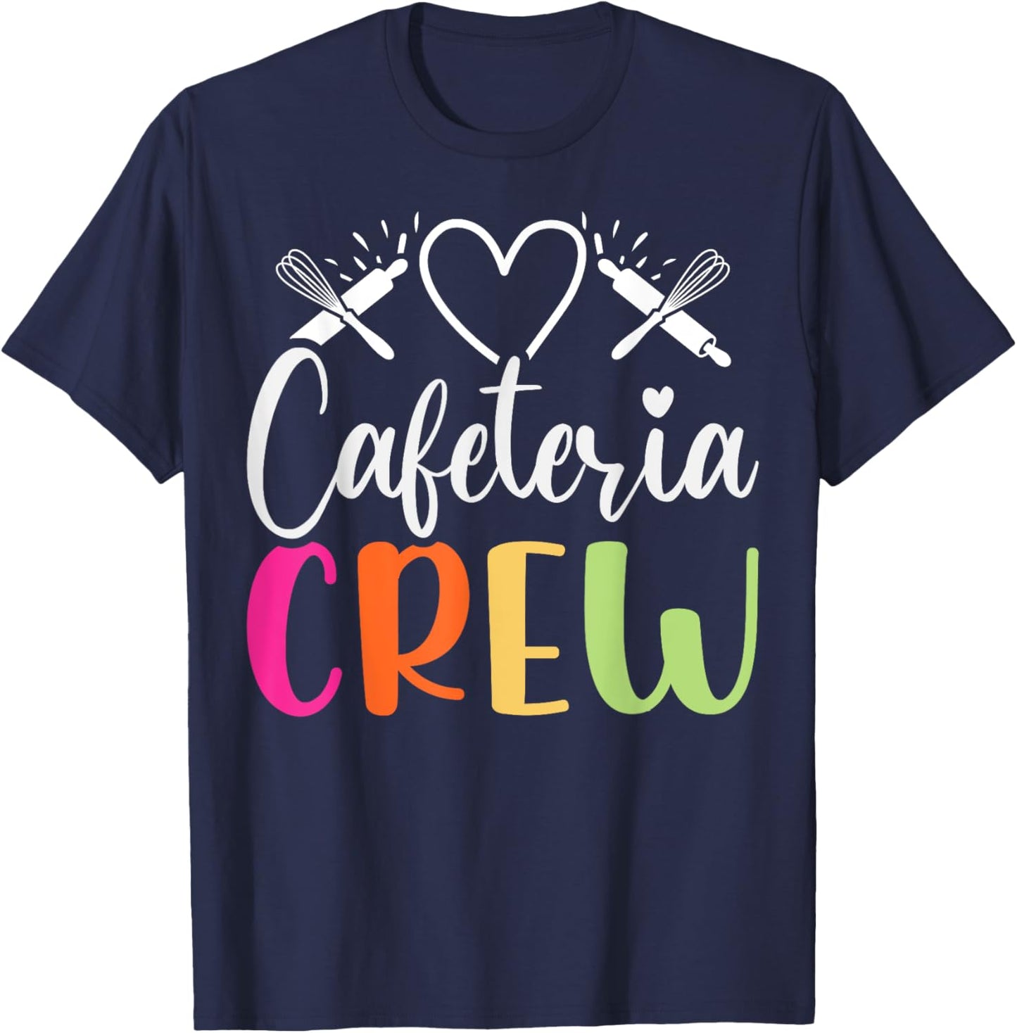 Cafeteria Worker Crew School Cook Lunch Lady Cafeteria Squad T-Shirt - T-Shirt | Navy
