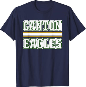 Canton Eagles Horizontal Stripes T-Shirt - T-Shirt | Navy