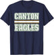 Canton Eagles Horizontal Stripes T-Shirt - T-Shirt | Navy