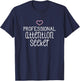 Professional Attention Seeker pink heart funny T-Shirt - T-Shirt | Navy