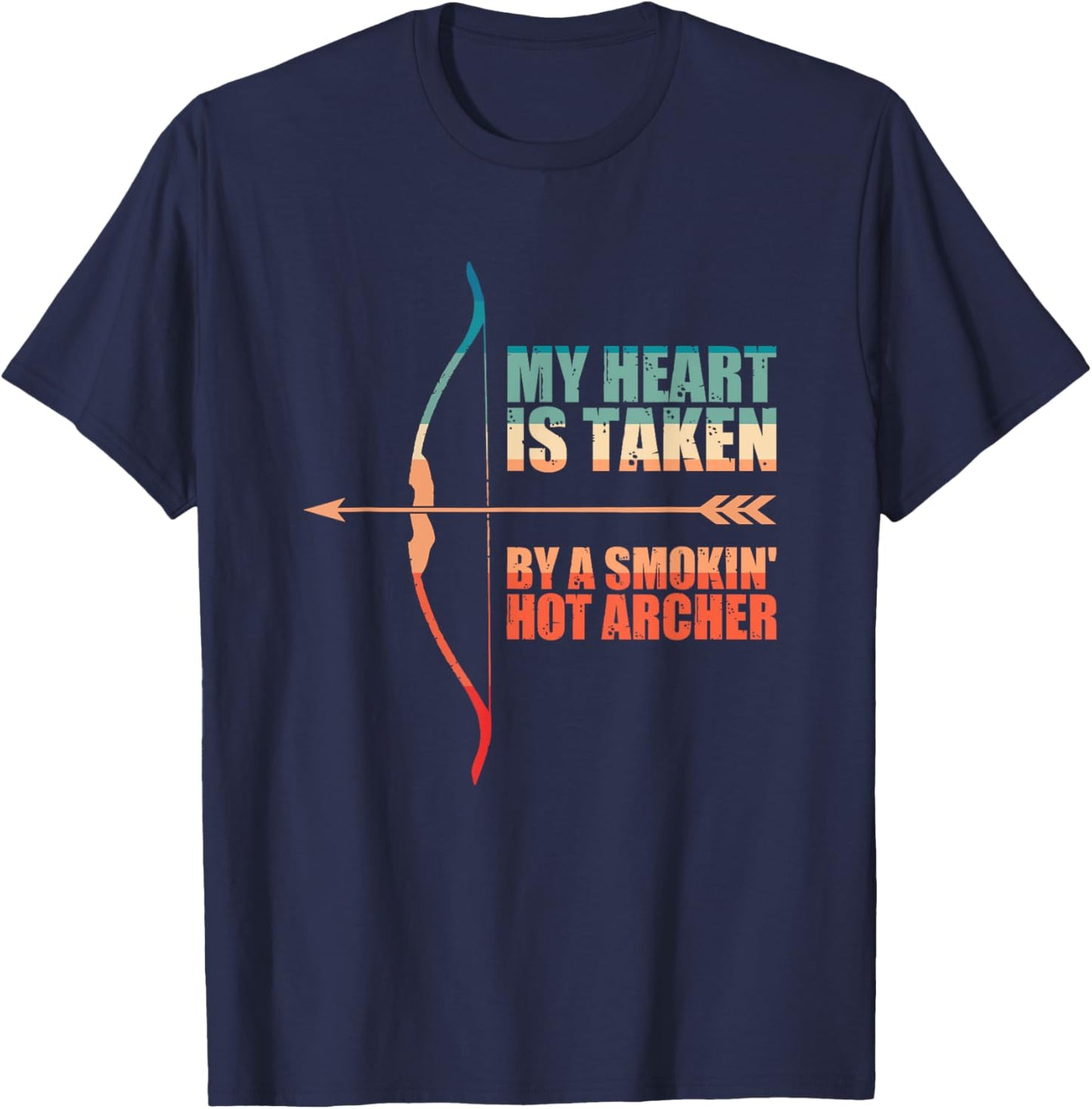 Archery Wife Compund Bow And Arrow Longbow Hunting Archer T-Shirt - T-Shirt | Navy