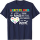 Adoptive Mom Heart Quote Adoption Gift Shirt for Parents T-Shirt - T-Shirt | Navy