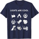 LIGHTS ARE COOL Theatrical Lighting Apparel, Front Print T-Shirt - T-Shirt | Navy