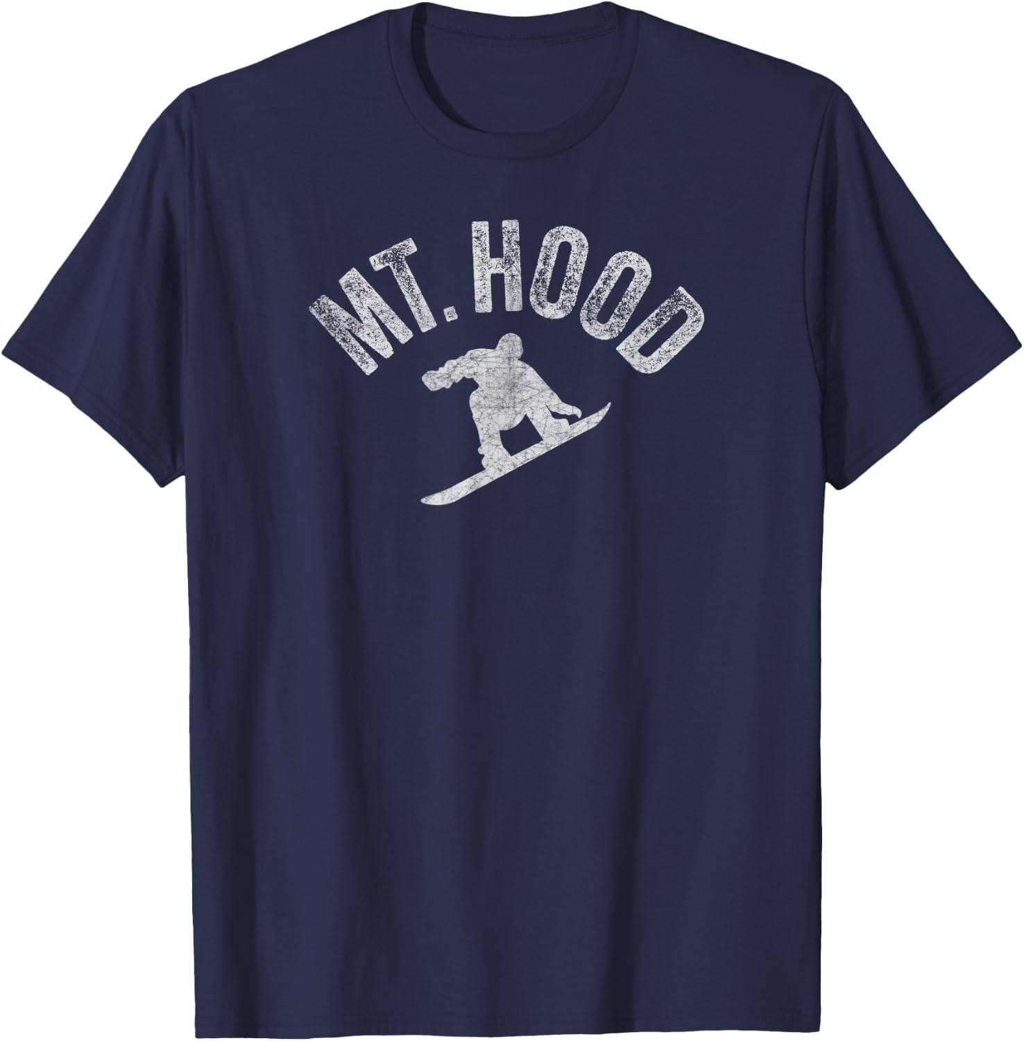 Mt Hood Oregon Snowboard Cool Snowboard Retro Winter Sports T-Shirt - T-Shirt | Navy