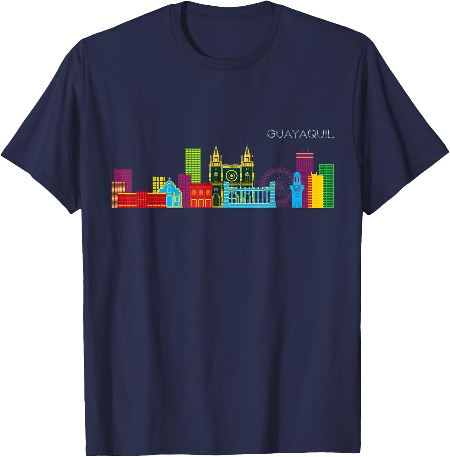 Guayaquil Skyline T-Shirt - T-Shirt | Navy