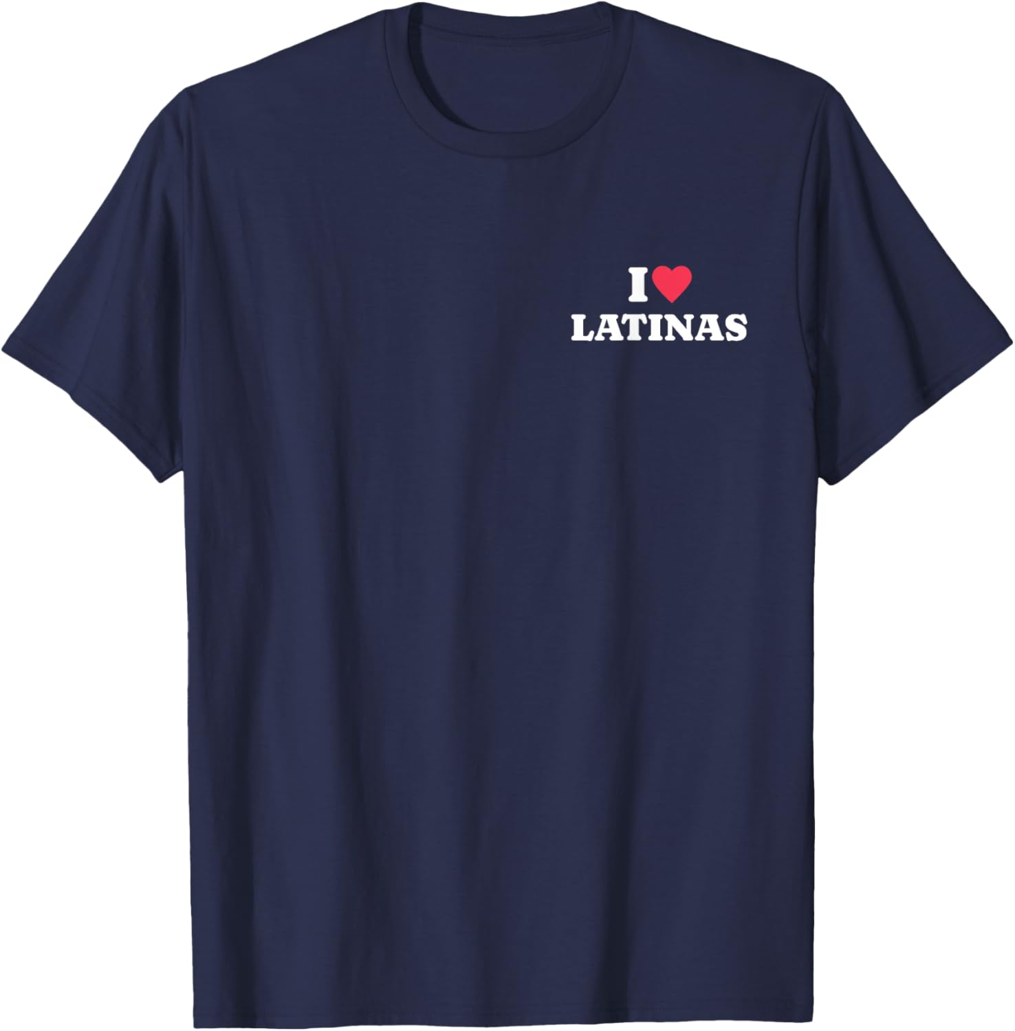 I Love Latinas Print T-Shirt - T-Shirt | Navy