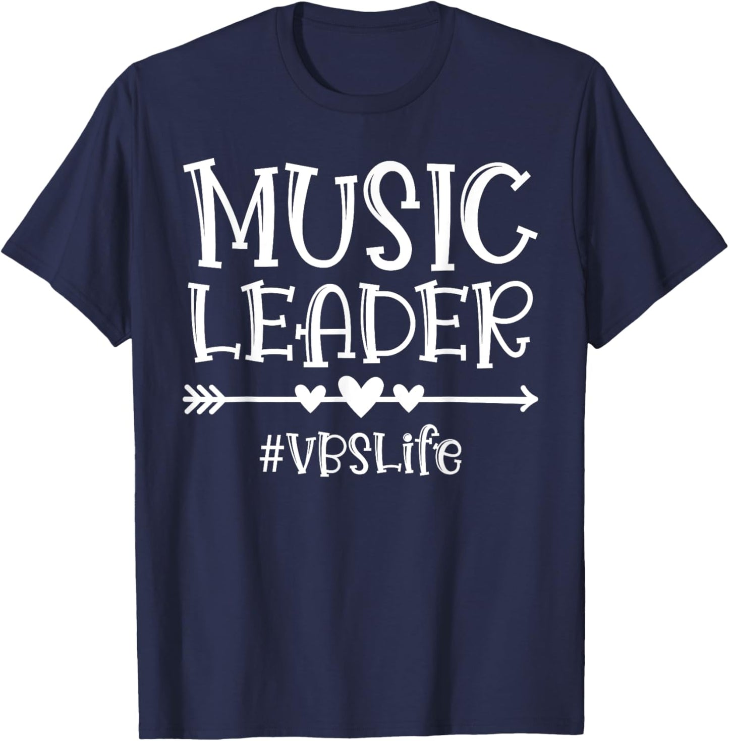 Music Leader VBS Squad of Bible School Sunday Group Matching T-Shirt - T-Shirt | Navy