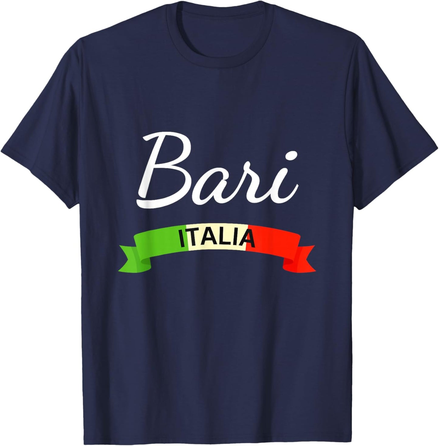 Bari Italy Flag Italia Souvenir Matching Italian T-Shirt - T-Shirt | Navy