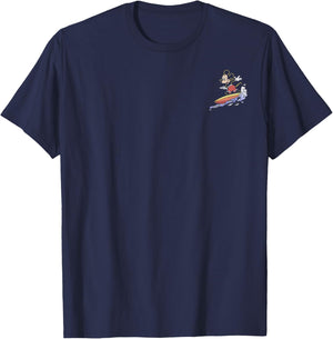 Disney Mickey & Friends Mickey Mouse Surfing Outline T-Shirt - T-Shirt | Navy