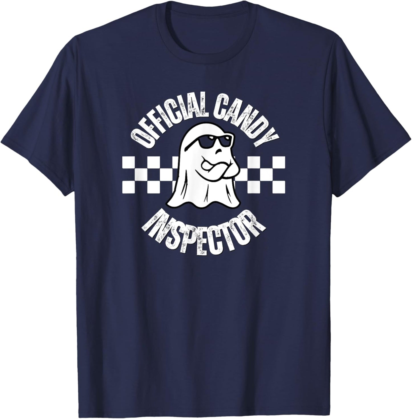 Official Candy Inspector, Funny Halloween Party Costume T-Shirt - T-Shirt | Navy