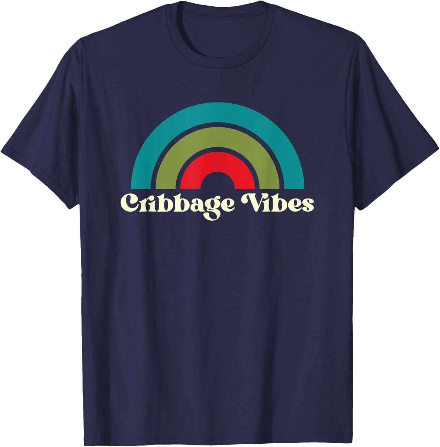 Funny Cribbage Vibes Card Game Cribbage T-Shirt - T-Shirt | Navy