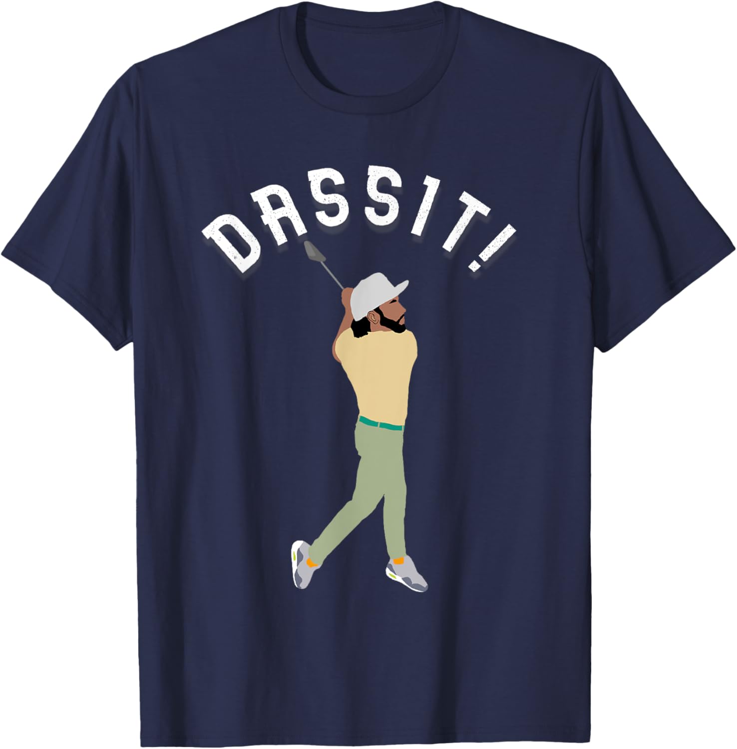 Dassit! Funny Golfing Manolo Funny Golf Gift Golfers T-Shirt - T-Shirt | Navy