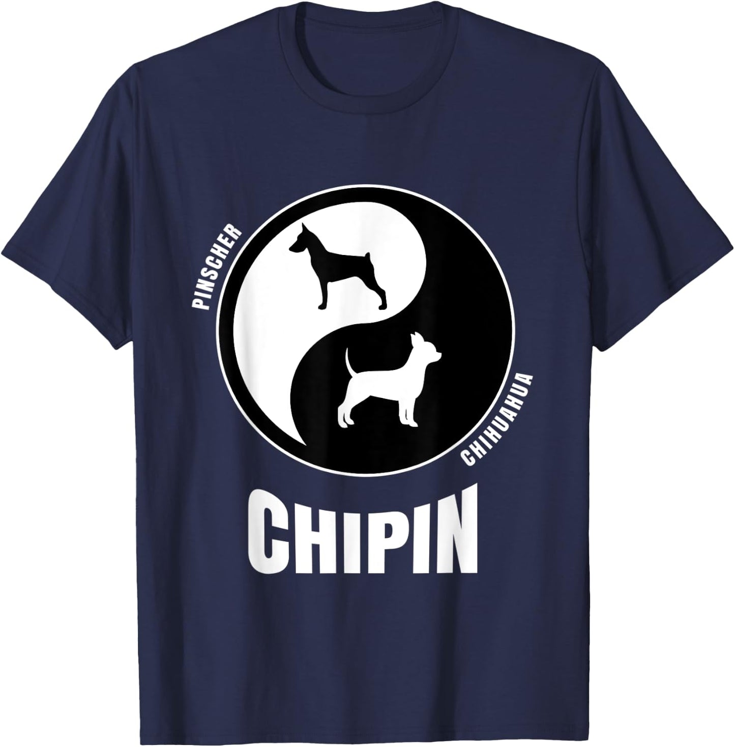Chipin Dog Lovers Shirt | Owners Breeders Gift | Pet Chipin Women Kids T-Shirt - T-Shirt | Navy