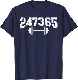 247365 - Gym Workout Fitness Motivation T-Shirt - T-Shirt | Navy