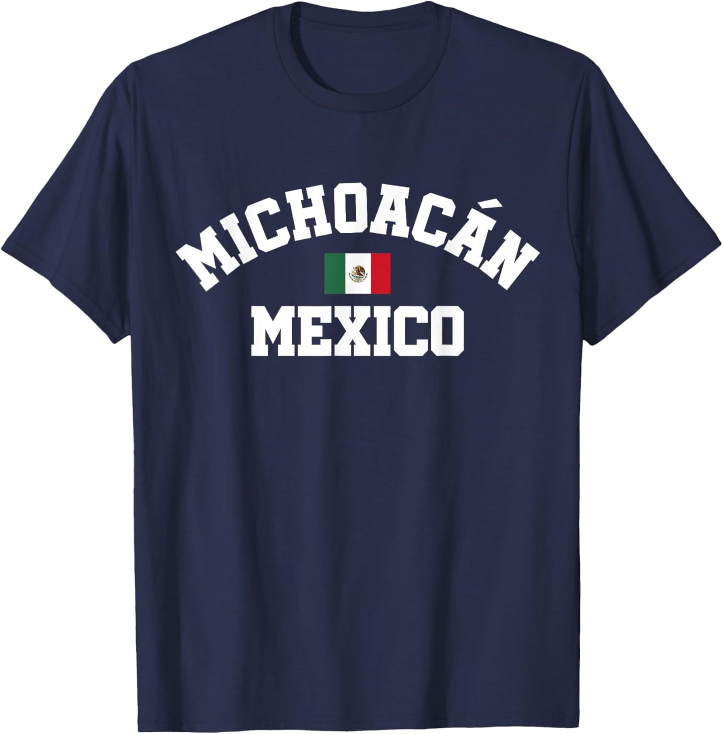 Michoacan Mexico Flag, Michoacan Mexico, Michoacan T-Shirt - T-Shirt | Navy
