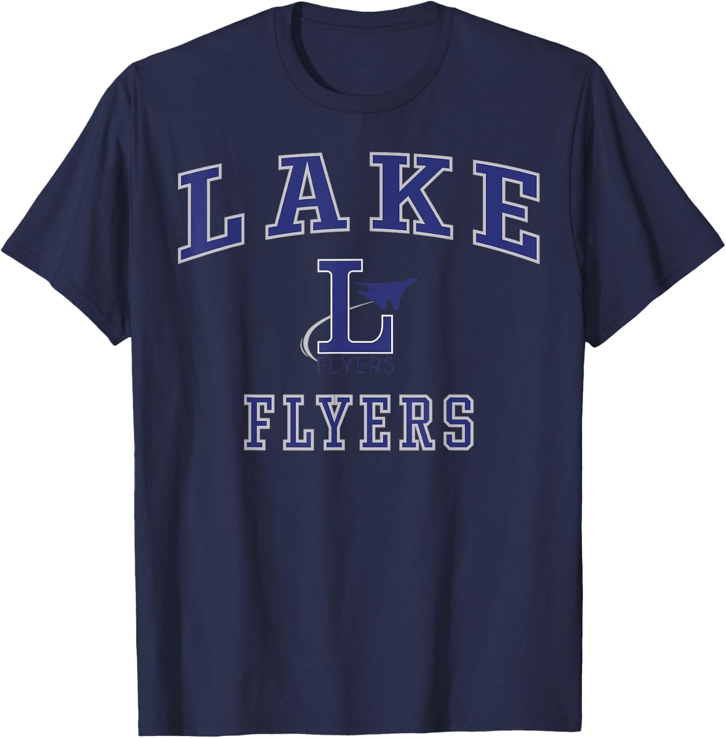 Lake High School Flyers C1 T-Shirt - T-Shirt | Navy