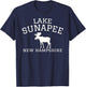 Lake Sunapee NH Moose T-Shirt - T-Shirt | Navy