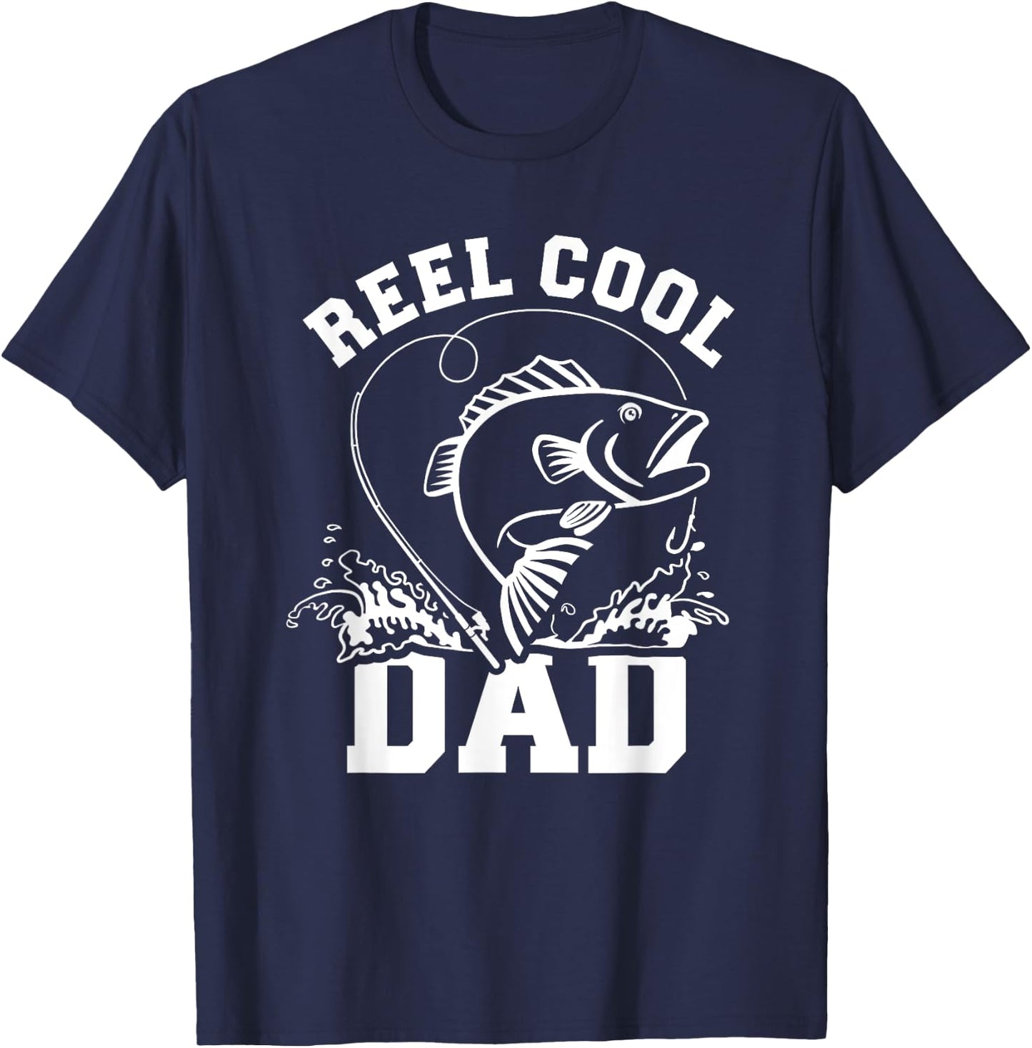 Reel cool dad fishing T-Shirt - T-Shirt | Navy