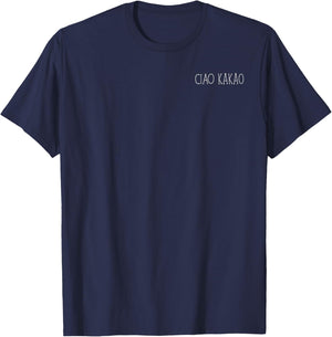 ciao kakao - Schokolade und auf Wiedersehen damen T-Shirt - T-Shirt | Navy