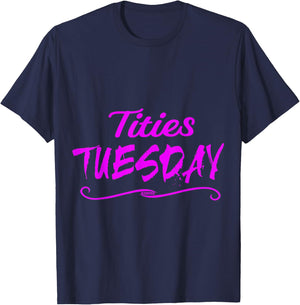 Tities tuesday boobies T-Shirt - T-Shirt | Navy