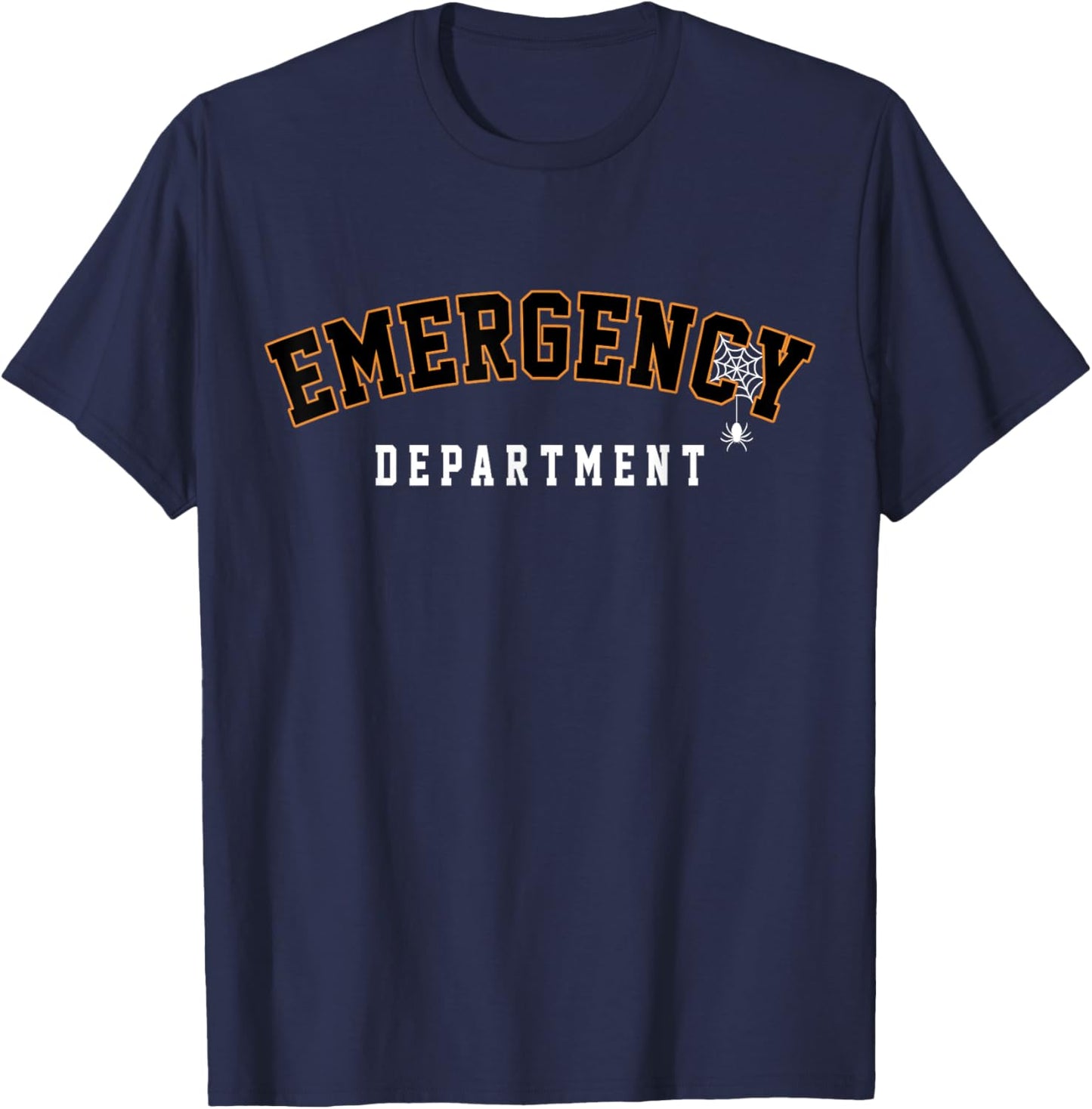 Emergency Department Halloween Emergency Room Nursing Nurse T-Shirt - T-Shirt | Navy