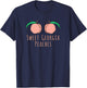 Sweet Georgia Peaches Shirt State Of Georgia Peach Women T-Shirt - T-Shirt | Navy