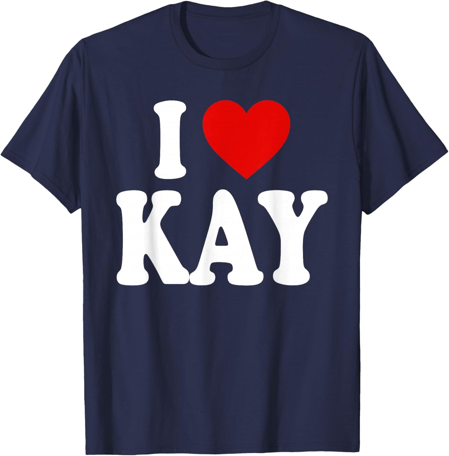 I Heart Love Kay T-Shirt - T-Shirt | Navy