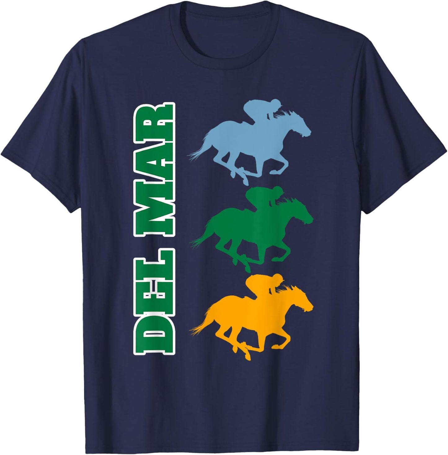 Del Mar California Horse Racing T-Shirt - T-Shirt | Navy