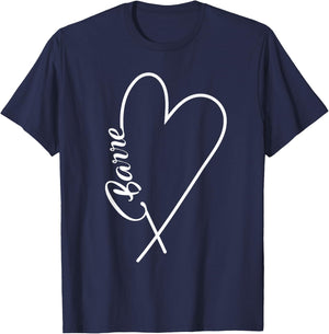 Barre shirts - I Heart Barre Shirt - workout lovers T-Shirt - T-Shirt | Navy