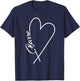 Barre shirts - I Heart Barre Shirt - workout lovers T-Shirt - T-Shirt | Navy