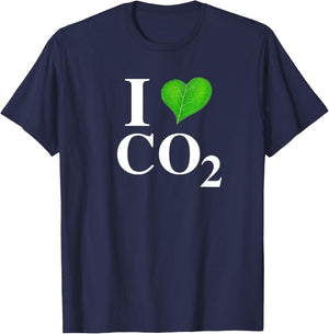 I Love Co2 Carbon Dioxide Climate Change Hoax Global Warming T-Shirt - T-Shirt | Navy