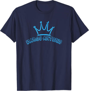 King Marco Antonio / Crown & Name Marco Antonio Graffiti T-Shirt - T-Shirt | Navy