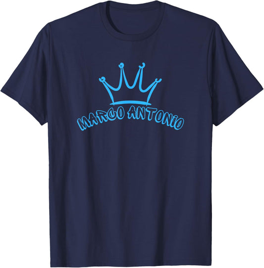 King Marco Antonio / Crown & Name Marco Antonio Graffiti T-Shirt - T-Shirt | Navy