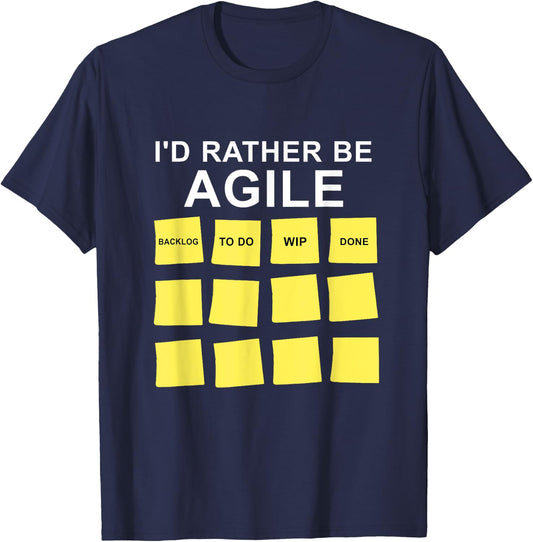 Agile Coach Funny Scrum Master Kanban Product Owner T-Shirt - T-Shirt | Navy