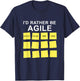 Agile Coach Funny Scrum Master Kanban Product Owner T-Shirt - T-Shirt | Navy