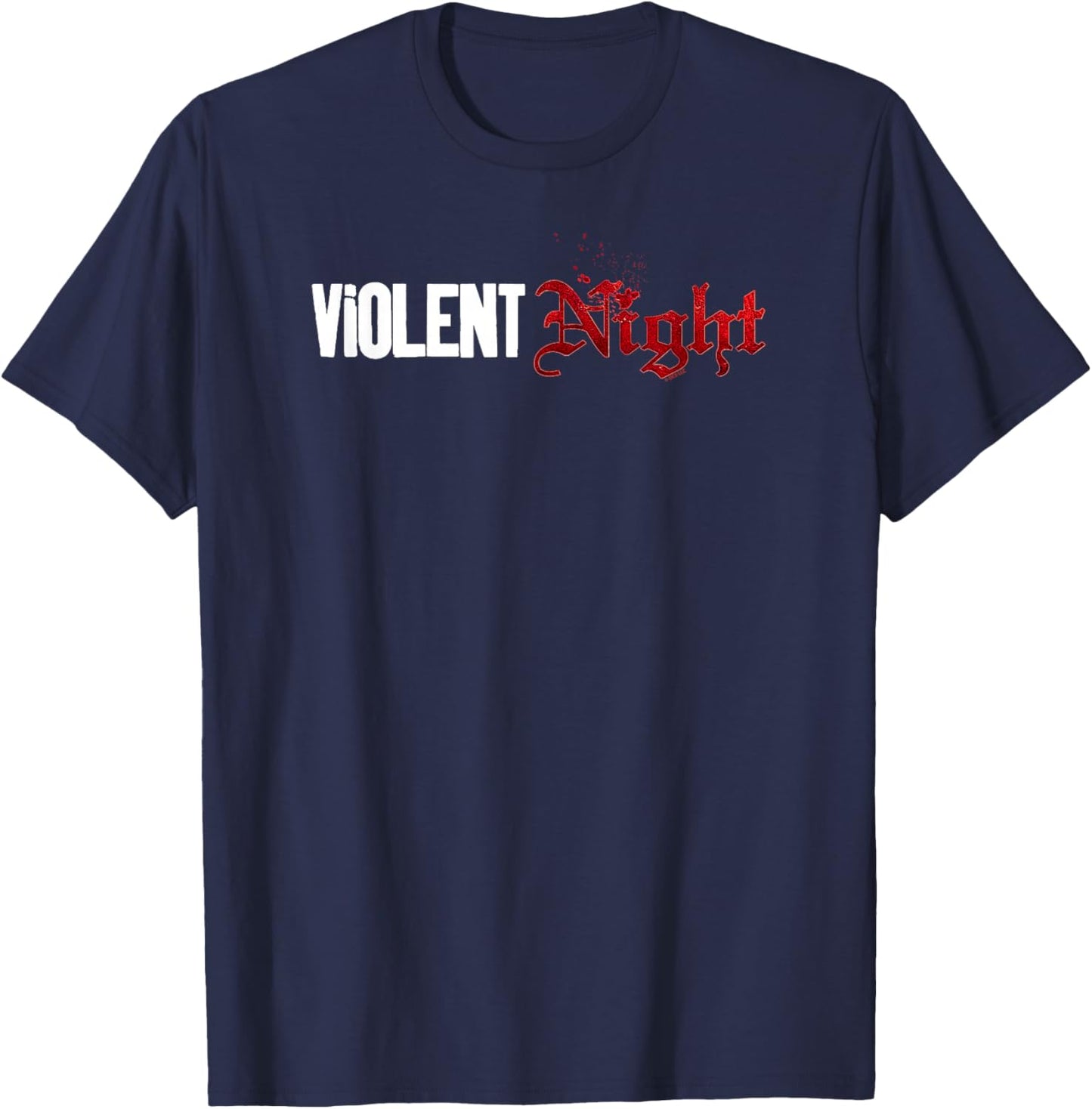 Violent Night Movie Logo T-Shirt - T-Shirt | Navy