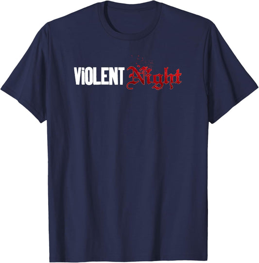 Violent Night Movie Logo T-Shirt - T-Shirt | Navy