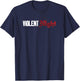 Violent Night Movie Logo T-Shirt - T-Shirt | Navy