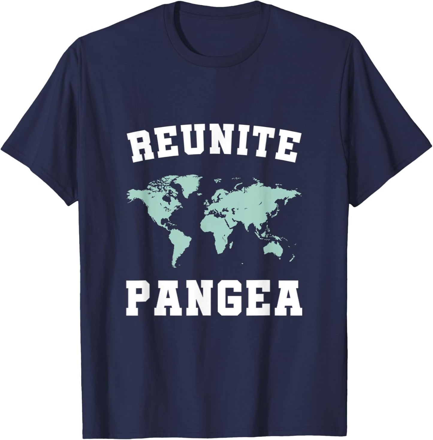 Reunite Pangea Geology T-Shirt - T-Shirt | Navy