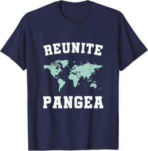 Reunite Pangea Geology T-Shirt - T-Shirt | Navy