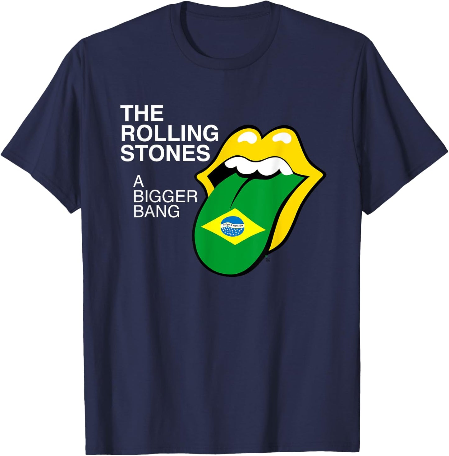 Official Rolling Stones A Bigger Bang Black T-Shirt - T-Shirt | Navy