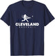 Cleveland Baseball Vintage Minimalist Retro Baseball Lover T-Shirt - T-Shirt | Navy