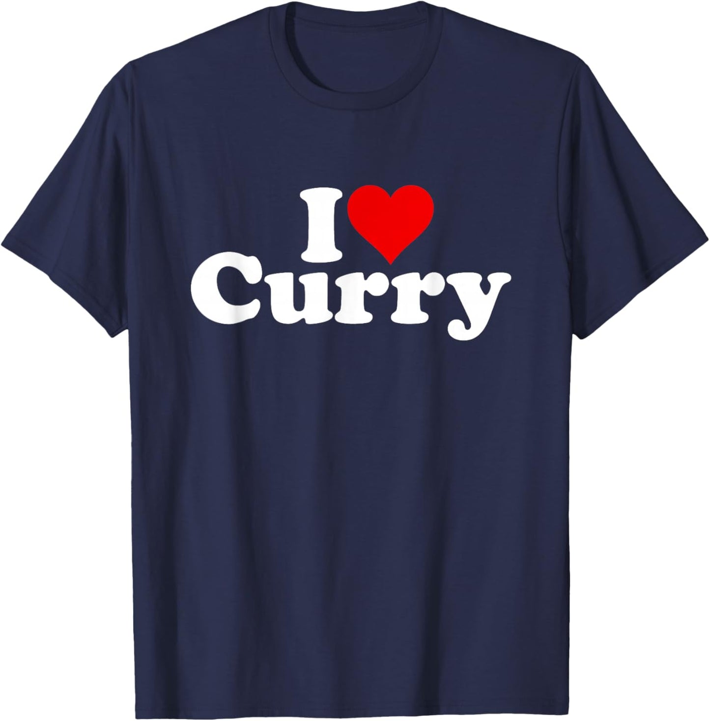 I Love Heart Curry T-Shirt - T-Shirt | Navy