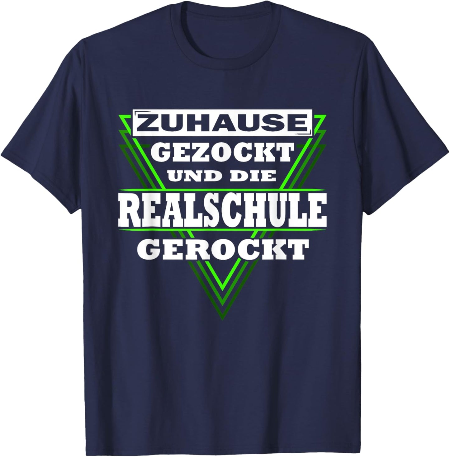 Abschlussklasse 2024 | Realschulabschluss gerockt T-Shirt - T-Shirt | Navy