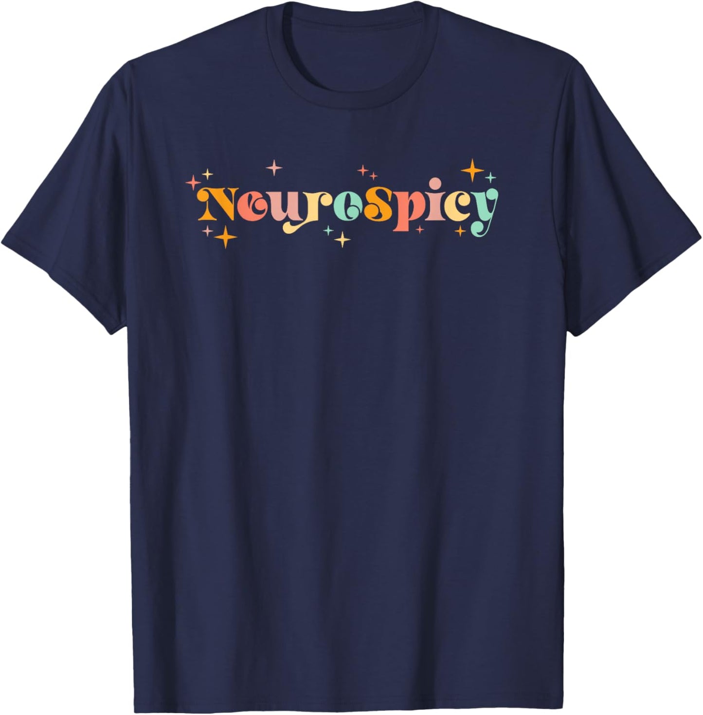 NeuroSpicy: Neurodiversität, Neurodivergenz, ADHS und Autismus T-Shirt - T-Shirt | Navy