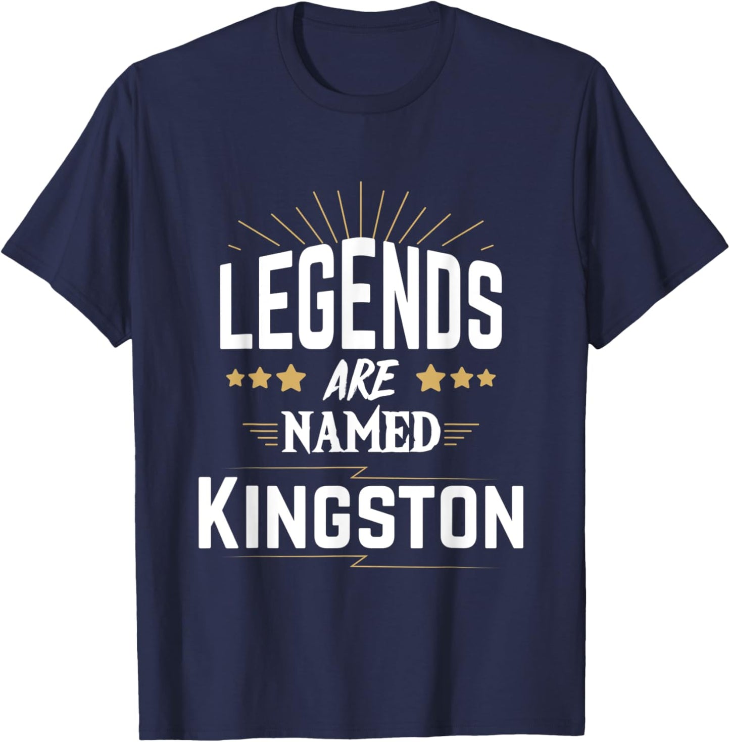 Legends Are Named Kingston T-Shirt - T-Shirt | Navy
