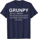 Grunpy Definition Runner Running 26.2 Marathon Funny T-Shirt - T-Shirt | Navy