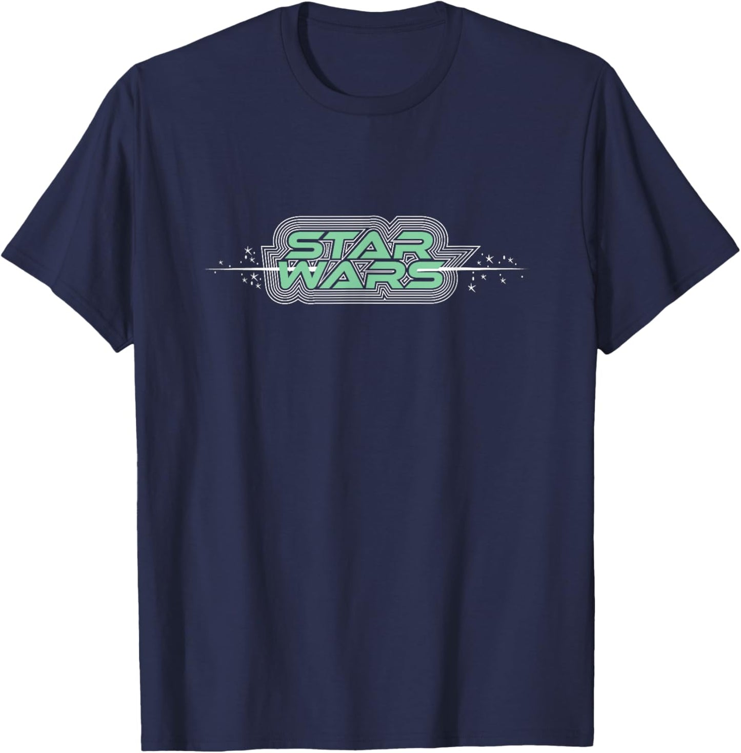 Star Wars Iconic Retro Vintage Big Chest Logo T-Shirt - T-Shirt | Navy